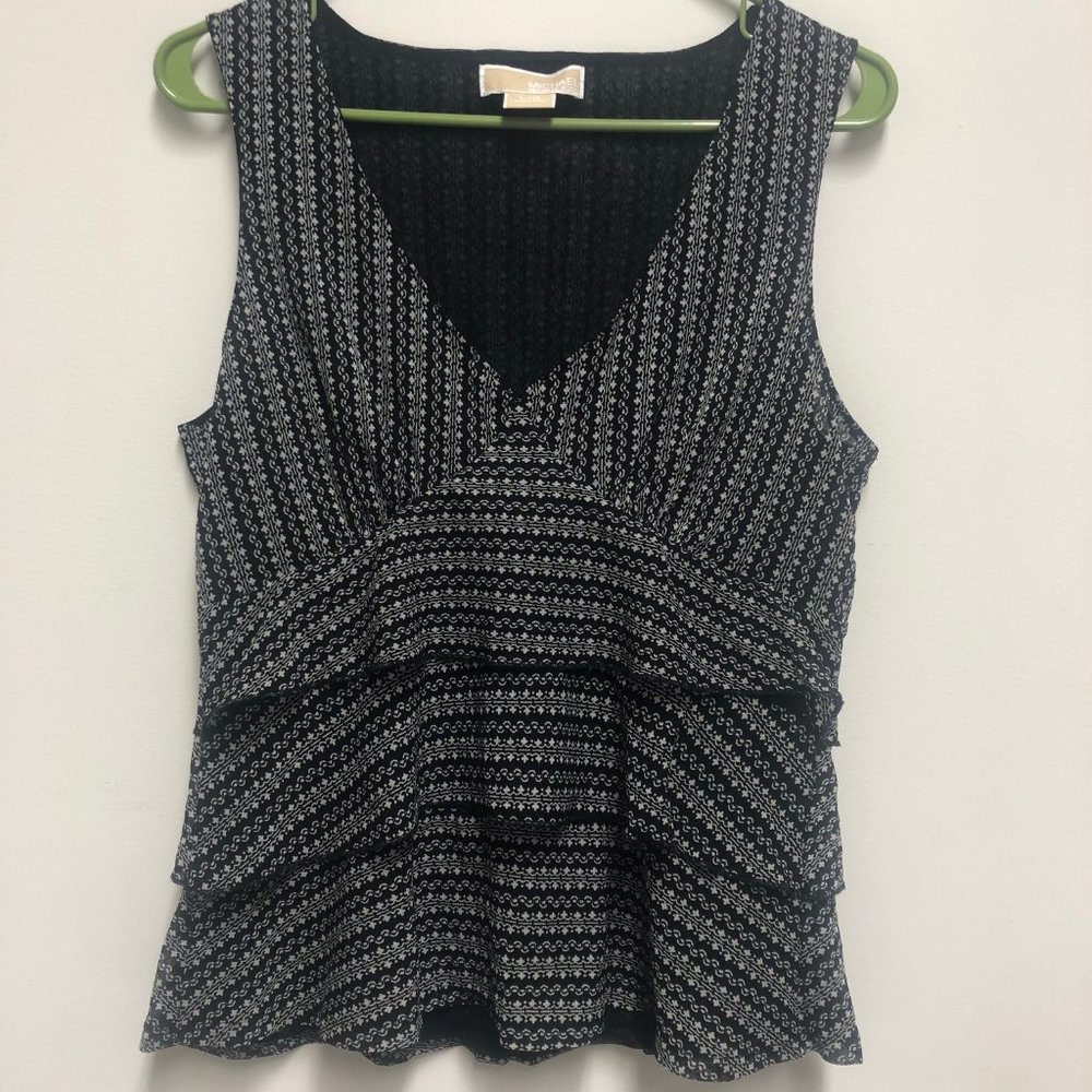 Michael Michael Kors ruffled tiere tank blouse (L)